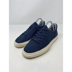 Rothy's Shoes Mens Size 6 Womens 7.5 Blue Lace Up Knit Low Top Casual Sneakers